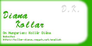 diana kollar business card
